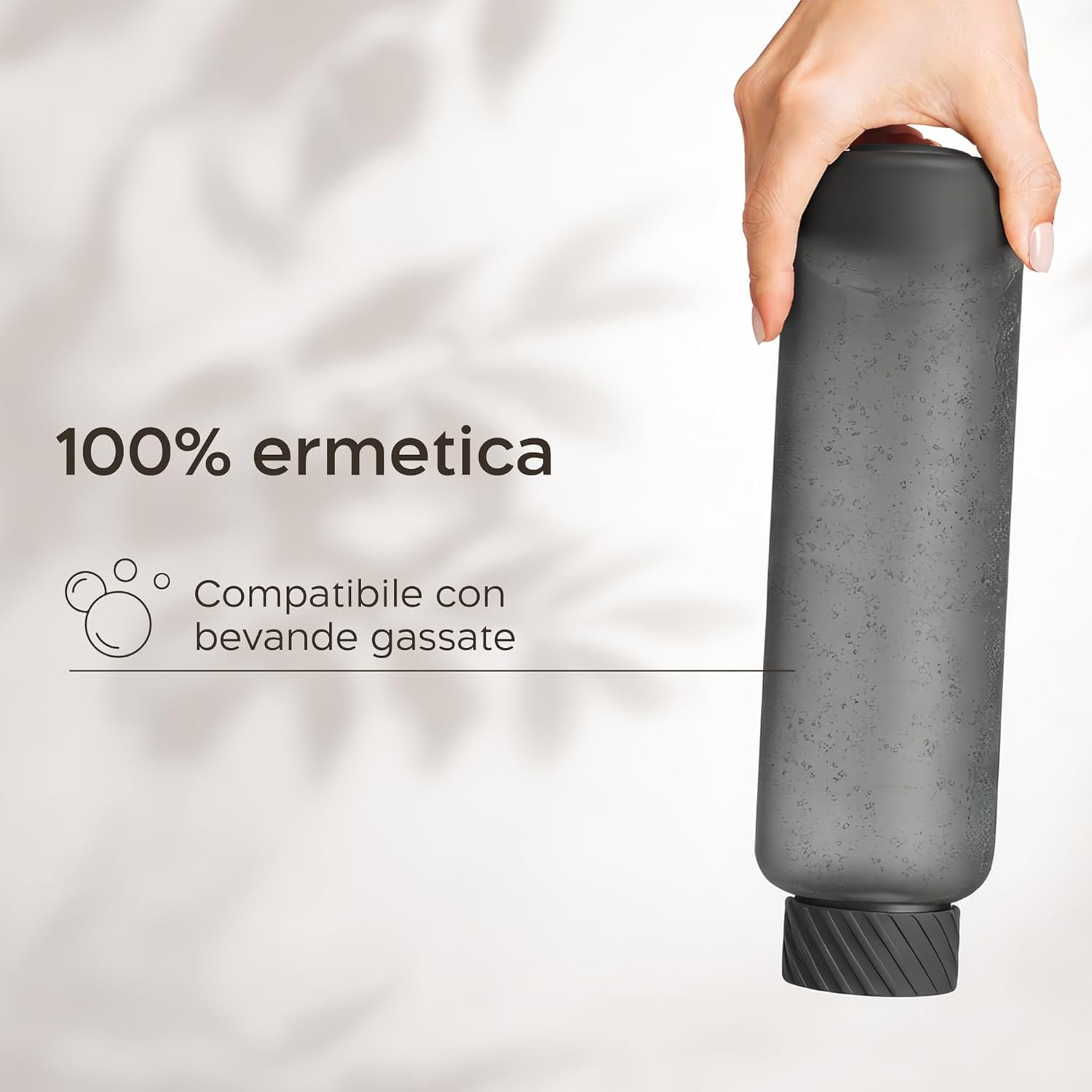 Thumbnail 4 de Twinzee Borraccia sportiva da 1,5 litri nera in Tritan, a prova di perdite e senza BPA