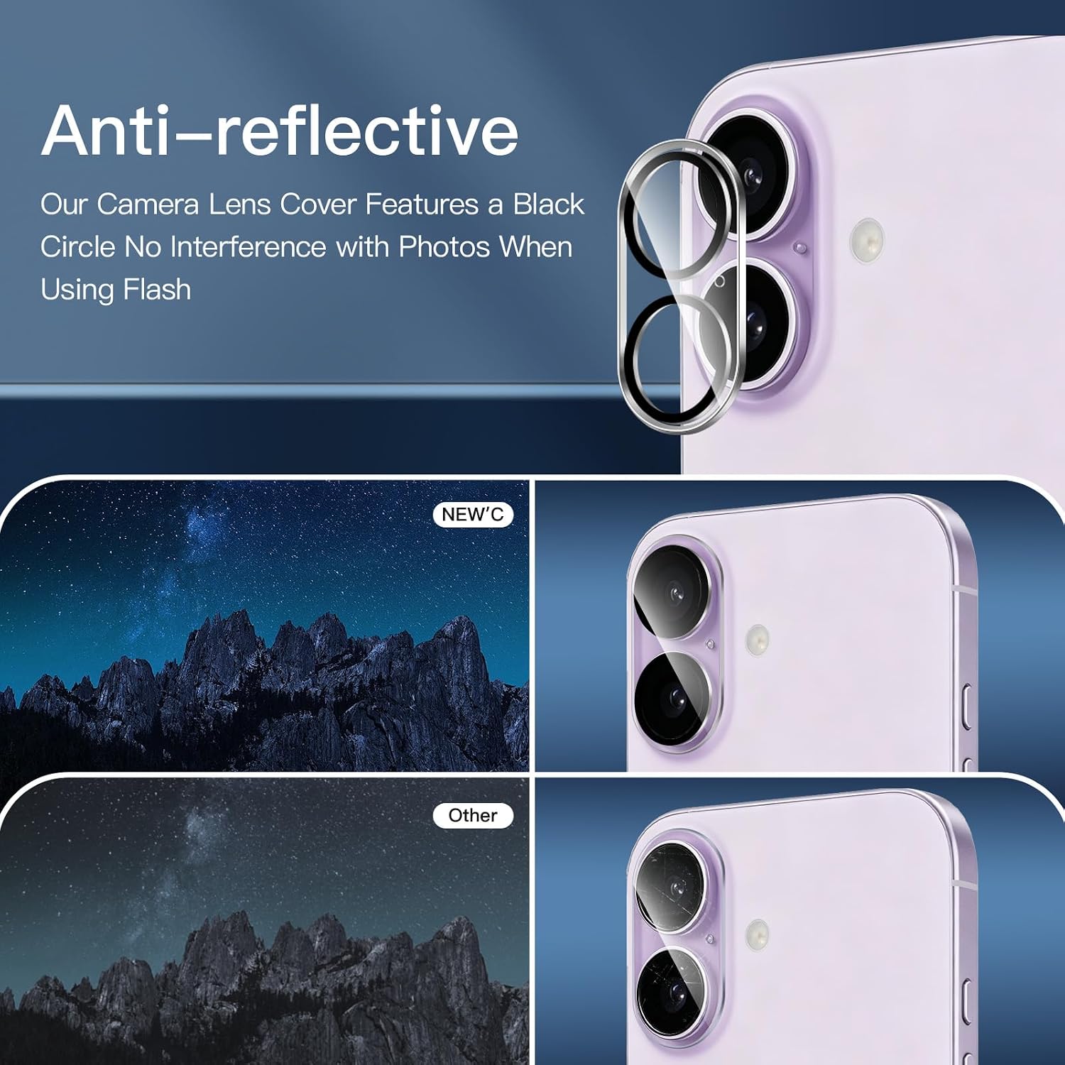 Thumbnail 4 de NEW'C L6SERIE iPhone 17 Privacy Screen Protector Set, Tempered Glass