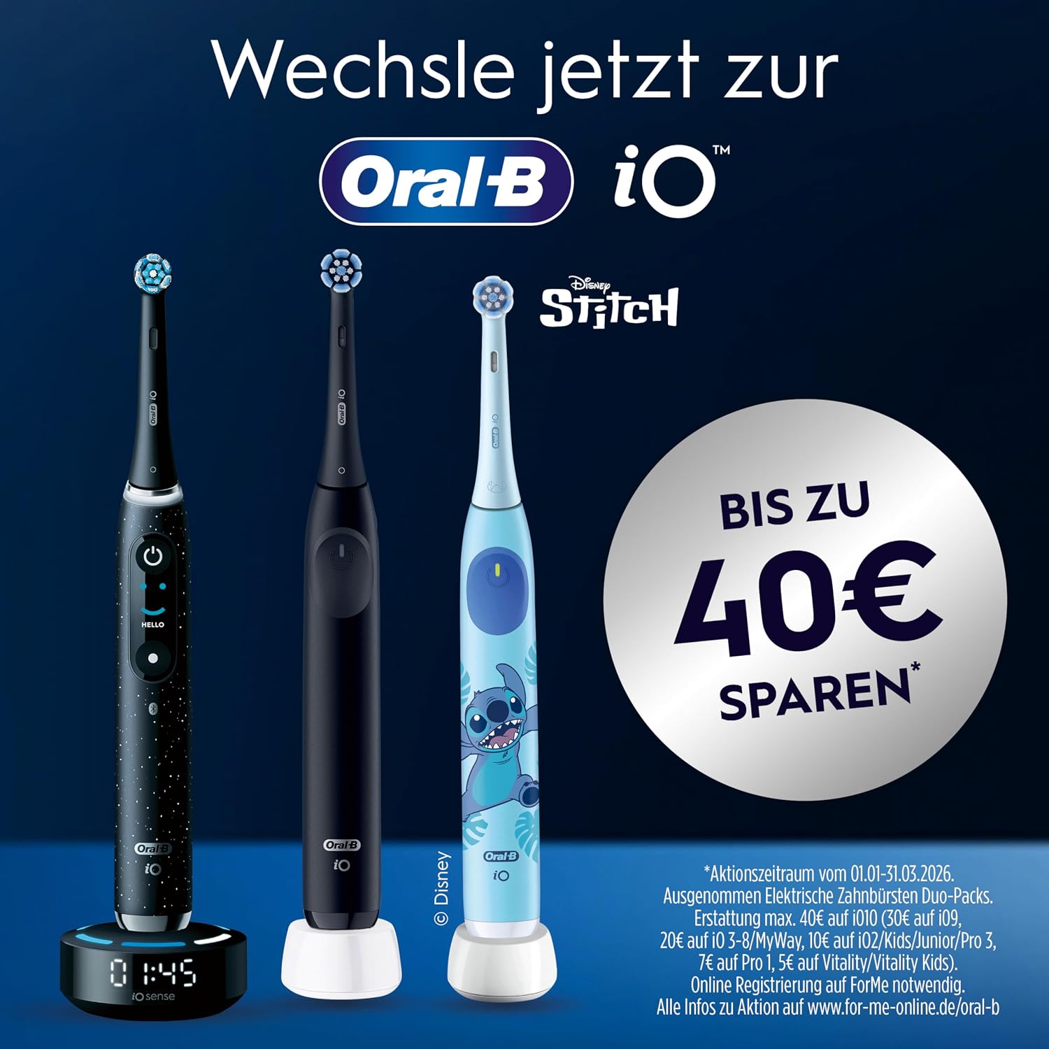 Detalle 2 de Oral‑B iO Series 10 elektrische Zahnbürste, 7 Modi 🪥