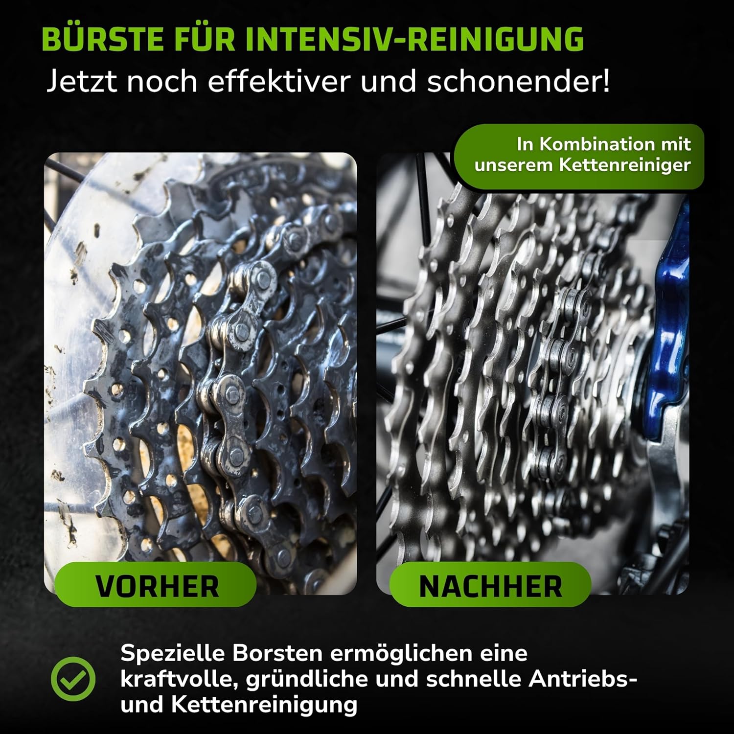 Thumbnail 5 de DR. WACK F100 Kettenbürste für Fahrrad – Effektive Reinigung des Antriebs
