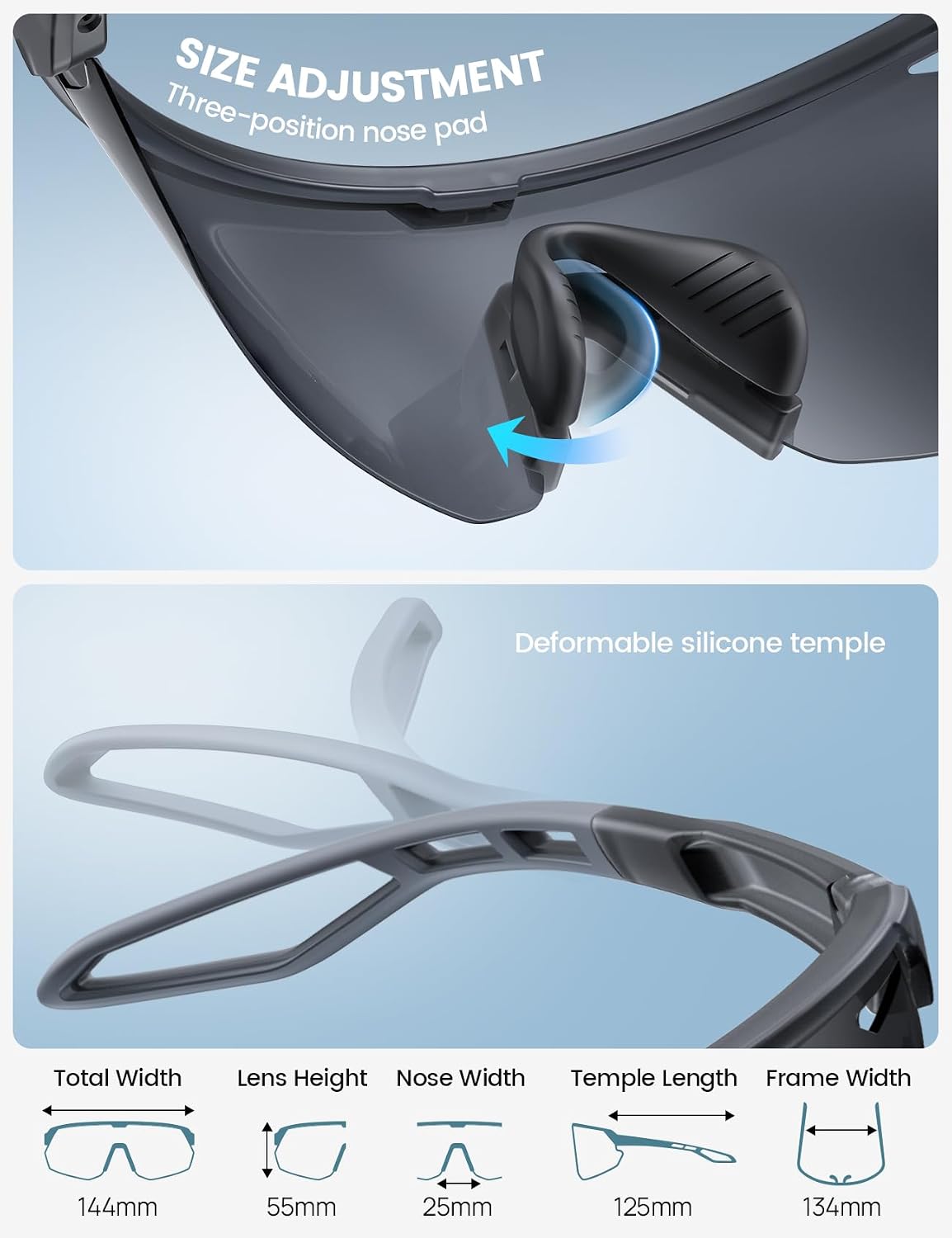 Detalle de Lamicall Polarized Sports Sunglasses