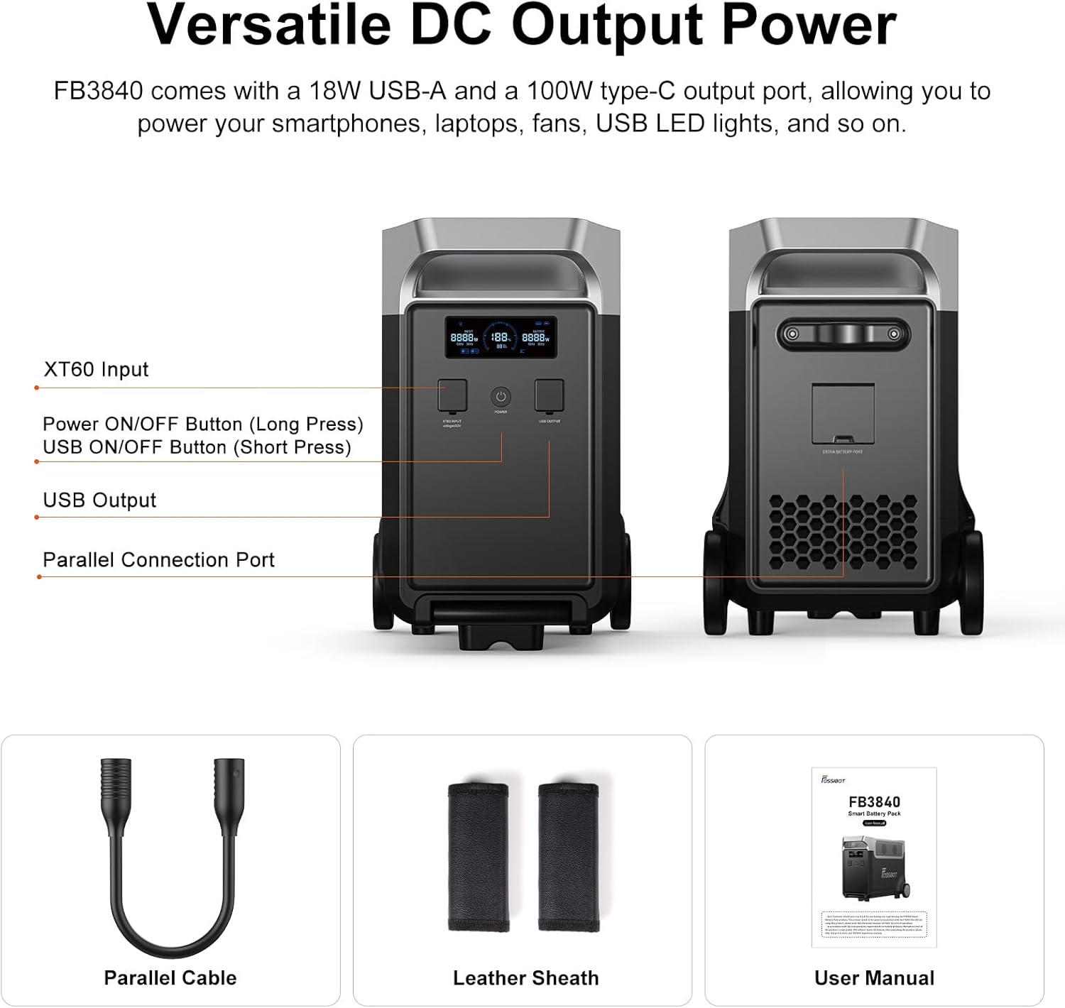 Thumbnail 4 de FOSSiBOT F3600 Pro 🌞 Estación de Energía Portátil 3840 Wh