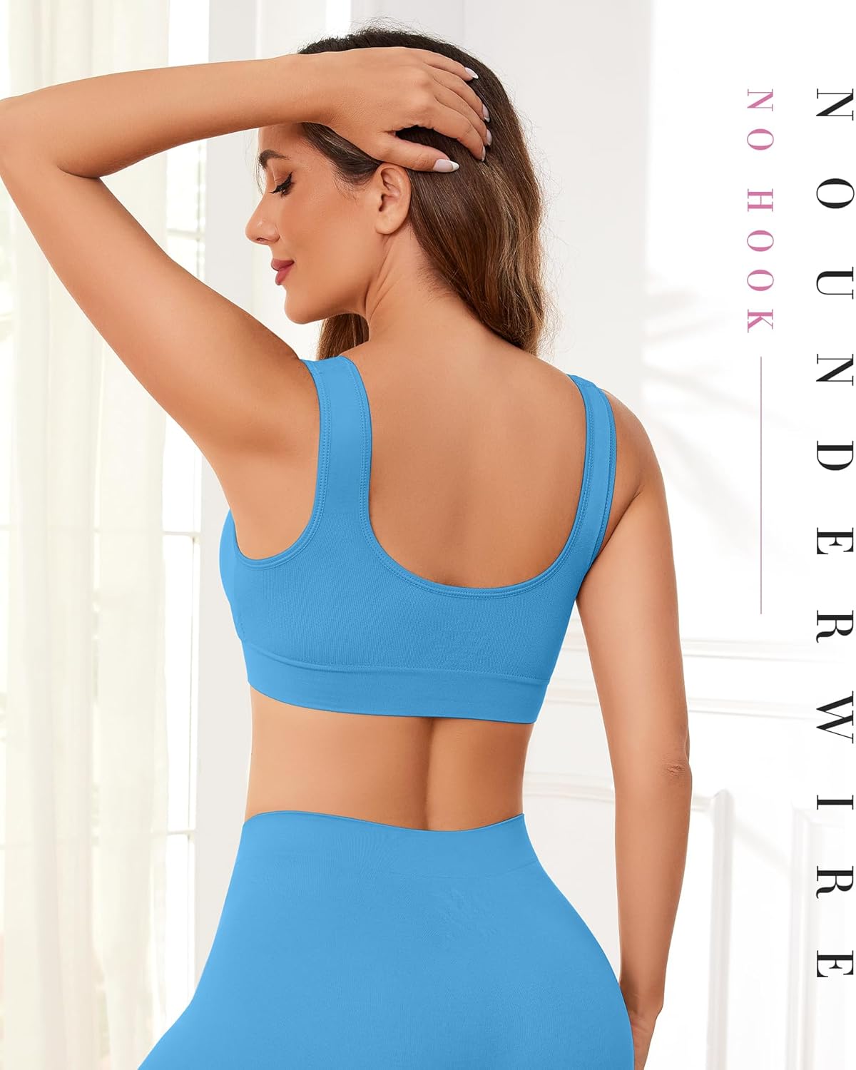 Detalle de YUTYTH Comfort Bra for Women: Wirefree Crop Top with Removable Pads