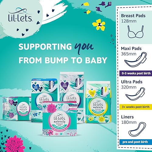 Thumbnail 9 de Lil-Lets Maternity Breast Pads, 120 Count (4 x 30) – Ultra Slim, Disposable Nursing Pads for Breastfeeding Mums