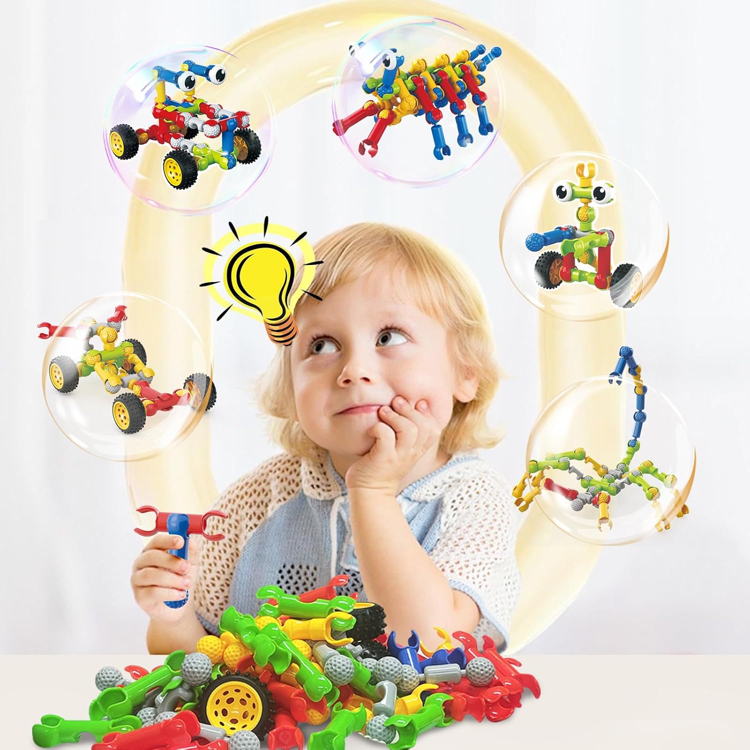 Thumbnail 4 de Huaker 180-Piece STEM Building Set for Kids 🧩