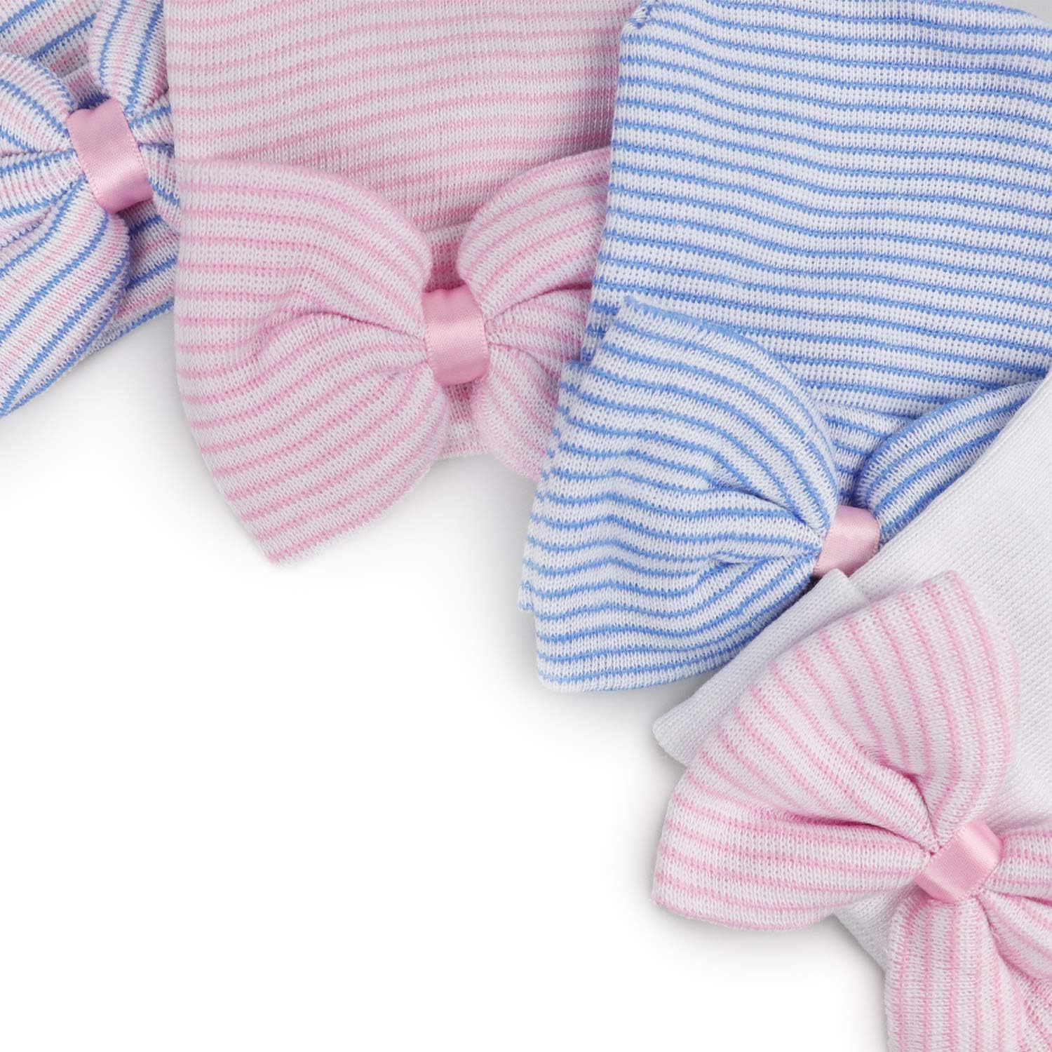 Thumbnail 3 de DRESHOW Newborn Hat and Mittens set (5 hats, 3 pairs mittens) for 0–3 months