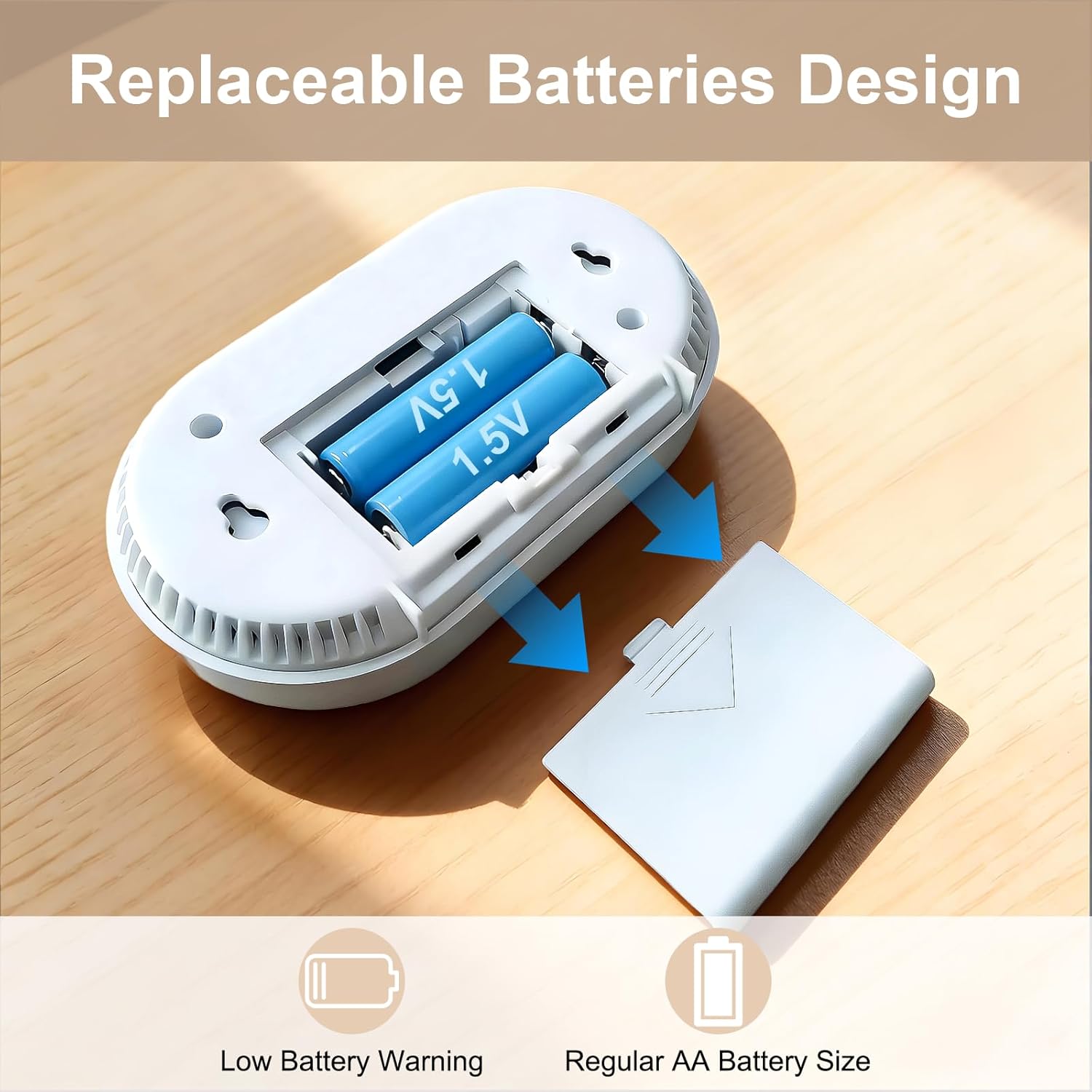 Thumbnail 4 de FUMIXTEX Carbon Monoxide Detector with LCD Display and Replaceable Battery