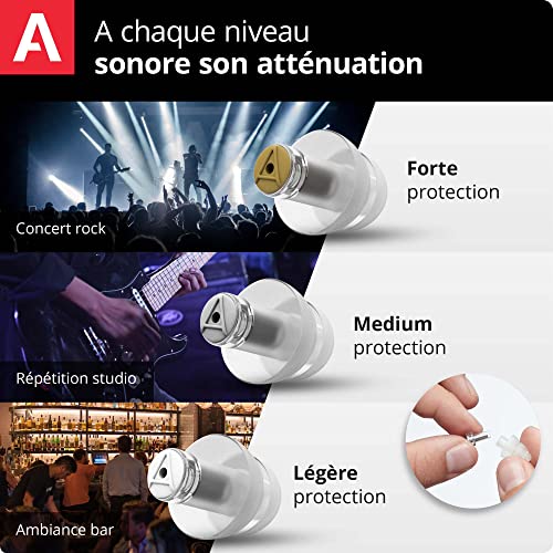 Thumbnail 1 de Alpine MusicSafe Pro: Bouchons d'oreilles pour musiciens avec 3 filtres interchangeables