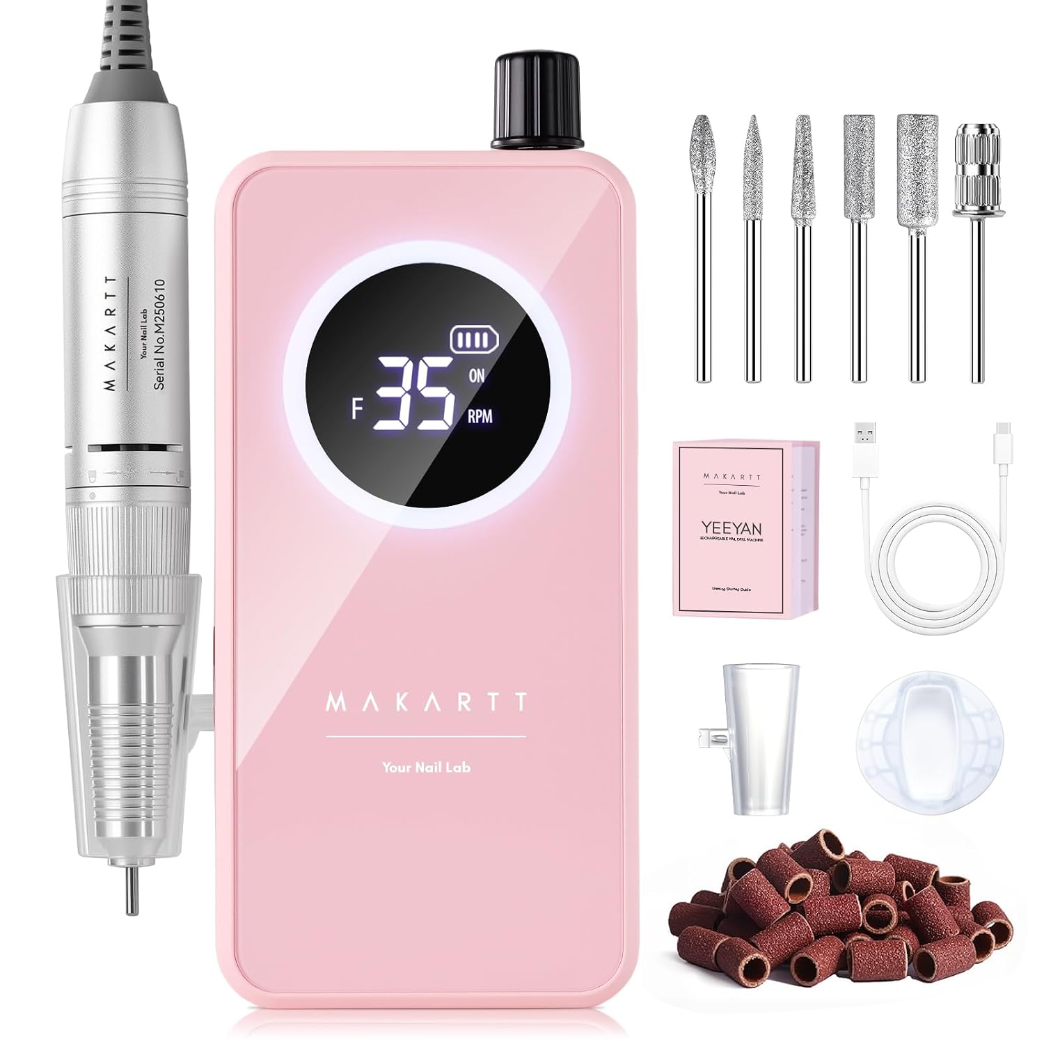 Detalle de Makartt Rechargeable Nail Drill 35000RPM ๐