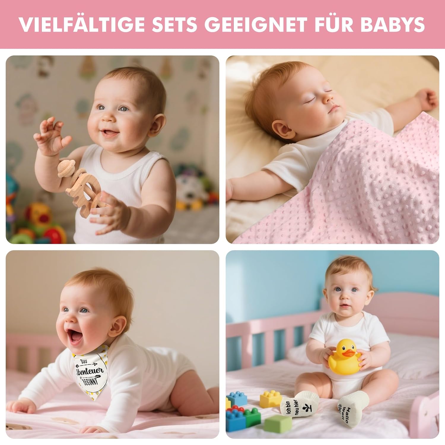 Thumbnail 5 de Neugeborenen Geschenk 7‑in‑1 Babyset 70x100 cm