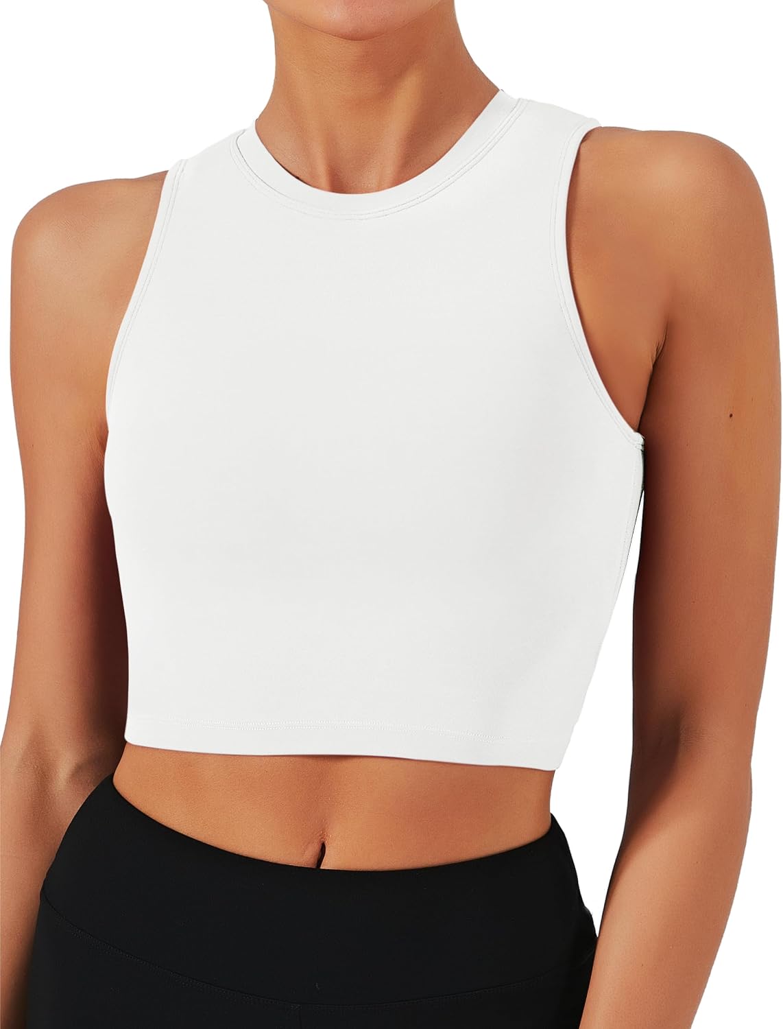 Detalle de Natural Feelings Nudi Sports Bras for Women with Removable Padded Yoga Tank Design