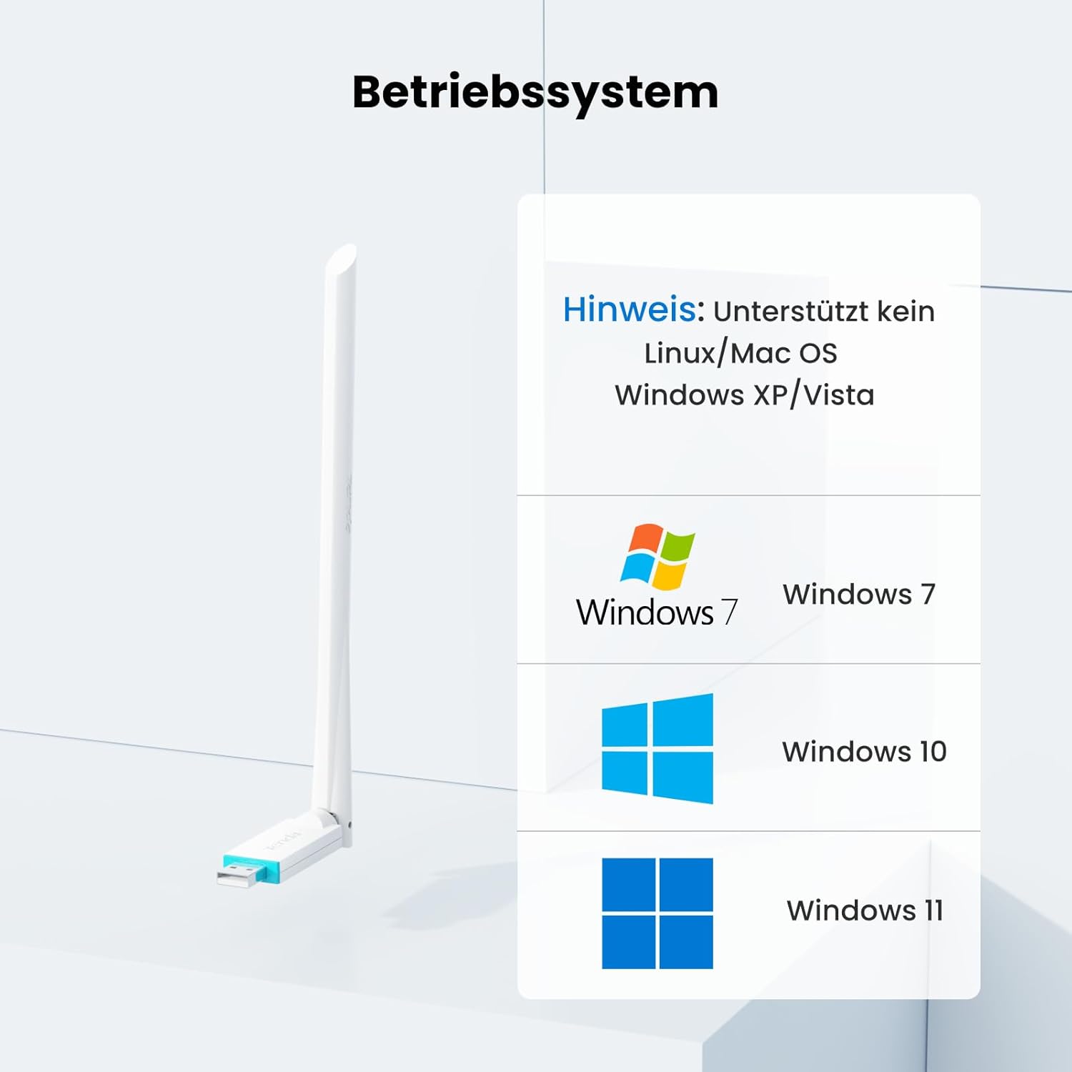 Thumbnail 5 de Tenda AX300 U2 WLAN USB Stick 286Mbit/s