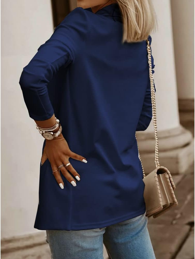 Detalle 2 de Womens Casual Long Sleeve Knit Blazer — Open Front