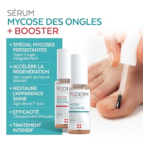 Thumbnail 1 de PODERM 2en1 Traitement Mycose Ongles des Pieds – Duo Sérum & Booster