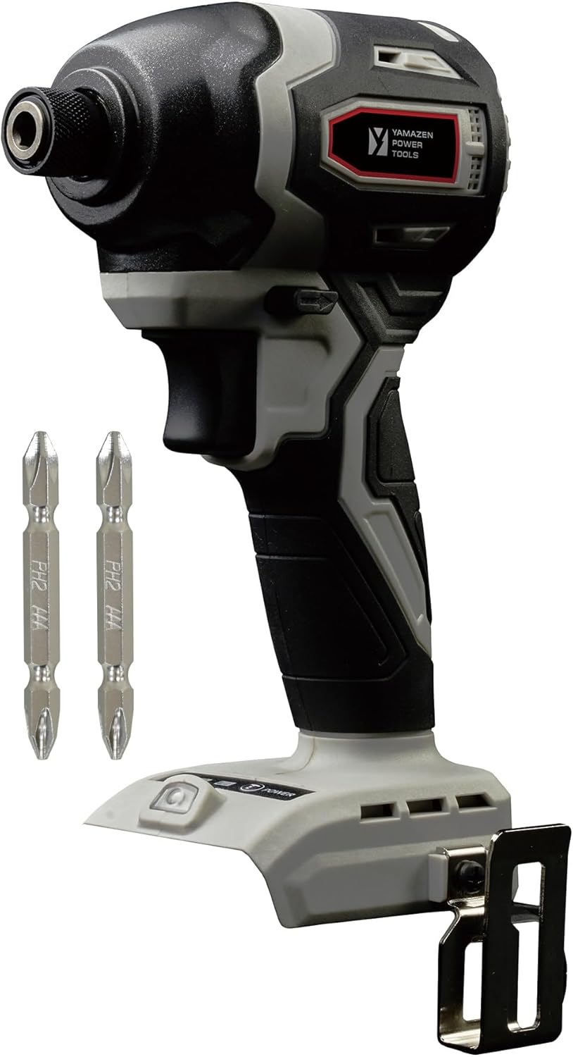 Detalle de 山善 YID-180 18V充電式インパクトドライバー 最大締付トルク190N・m・ブラシレスモーター・LEDライト