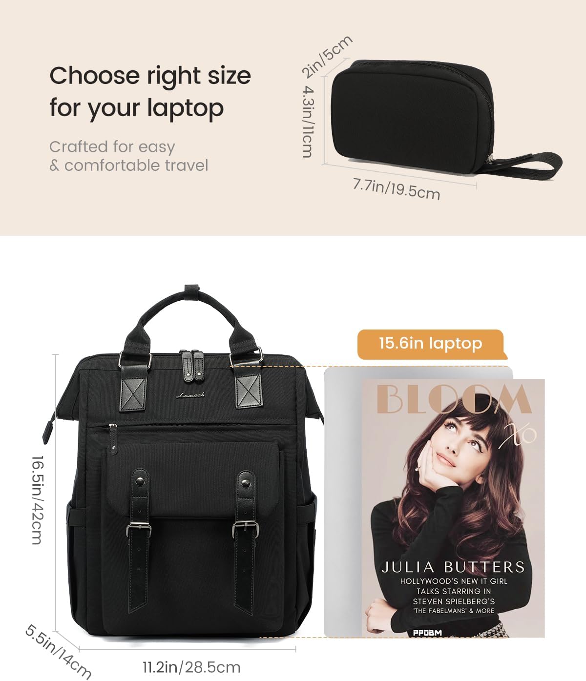 Thumbnail 2 de LOVEVOOK laptop backpack 15.6inch USB