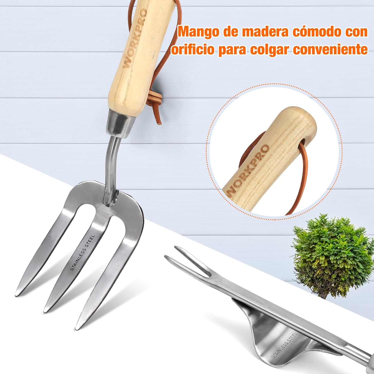 Thumbnail 3 de WORKPRO Juego de Herramientas para Jardín 8PC