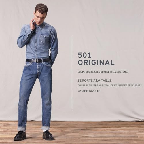 Thumbnail 5 de Levi's 501 Original Fit Jeans Homme – Stonewashed Black, 32W / 34L
