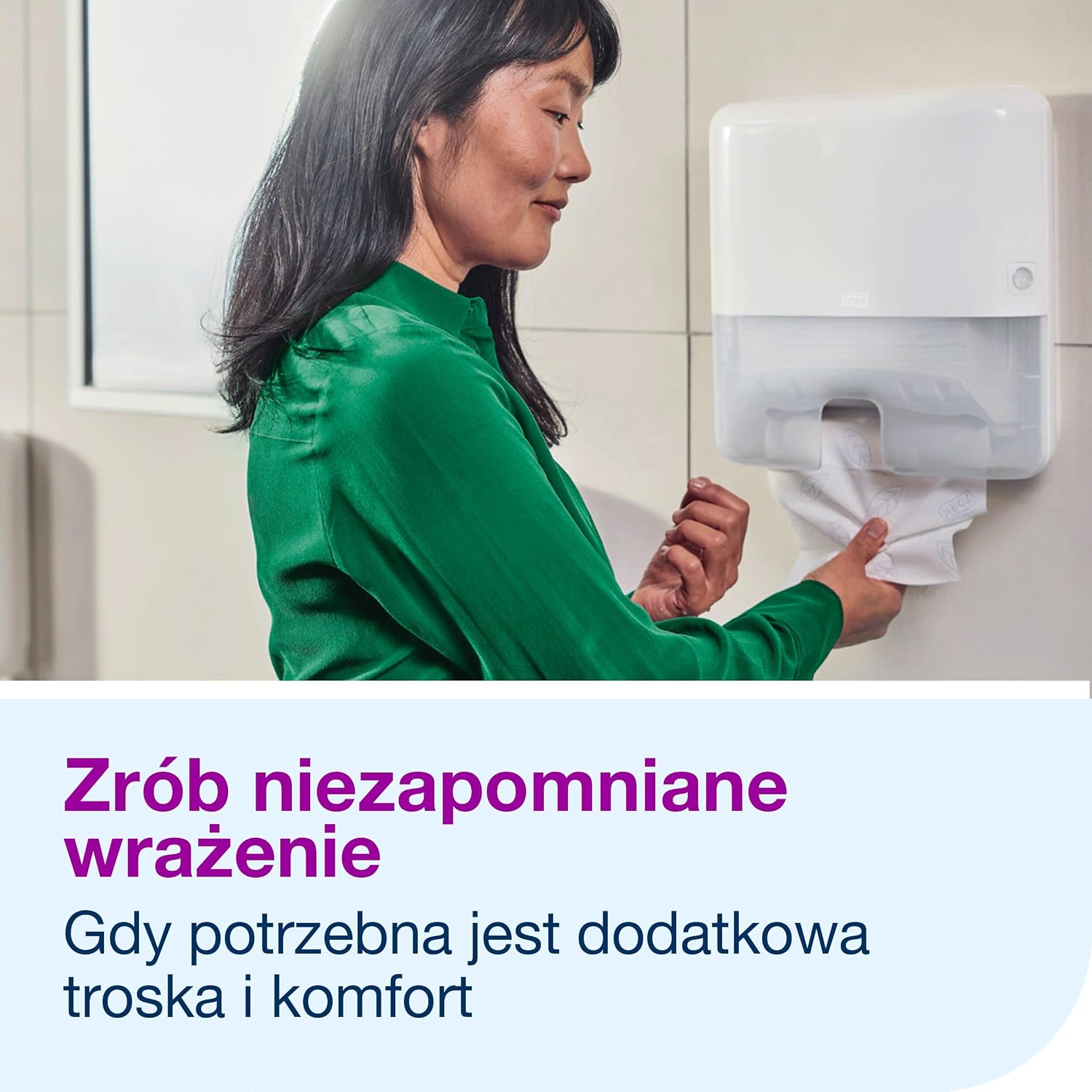 Detalle de Tork 100888 Xpress H2 – 2-warstwowe ręczniki papierowe składane w M