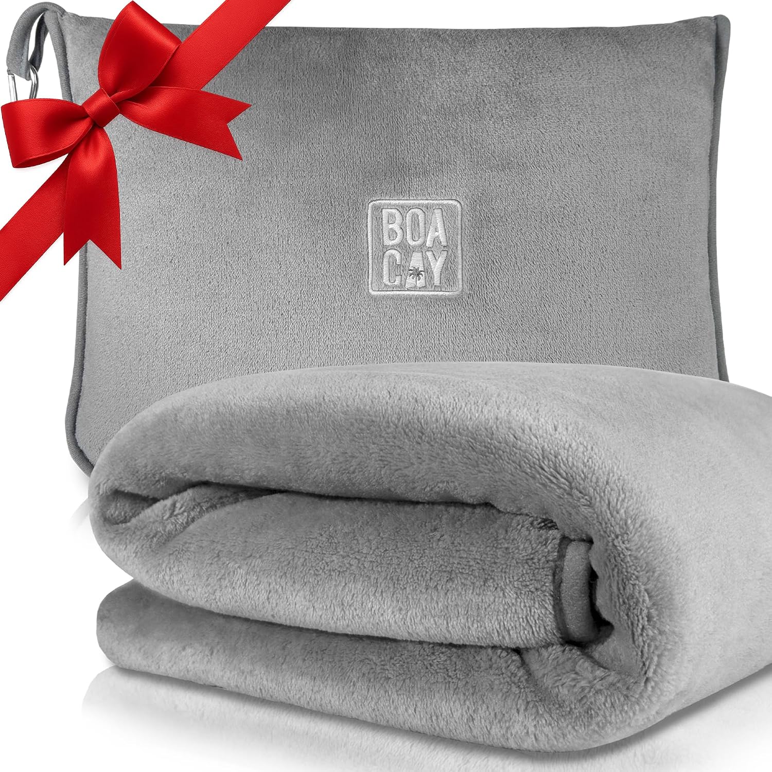 Detalle de BOACAY Soft & Warm Travel Blanket with Pillow