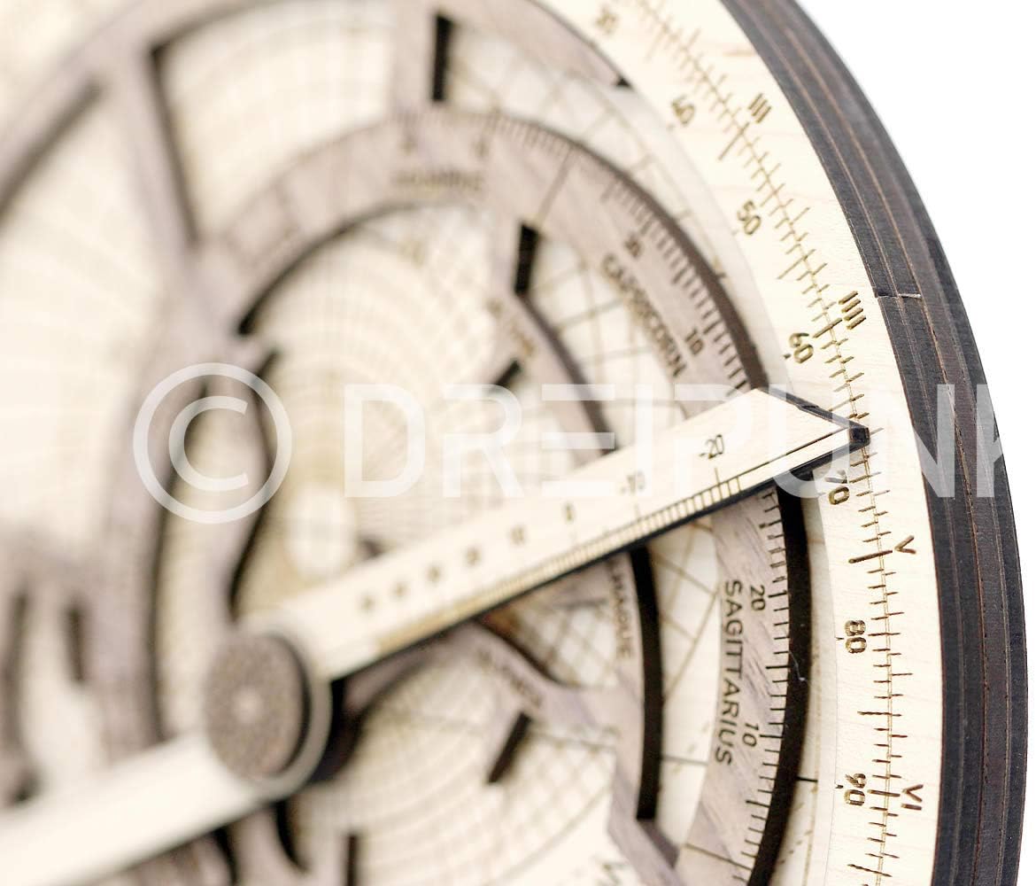 Detalle 1 de Dreipunkt Verlag Astrolabium Deluxe Edition – drewniany zestaw do montażu