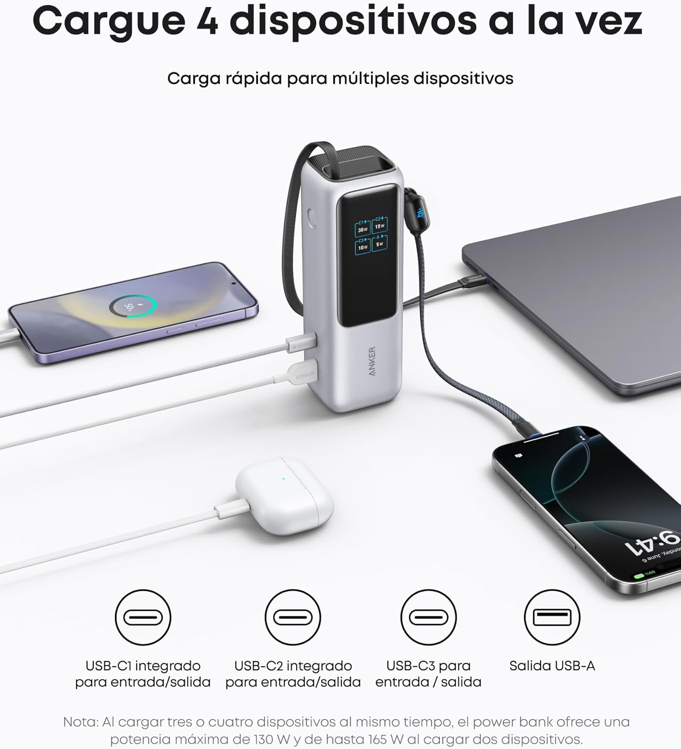 Thumbnail 4 de Anker Zolo Power Bank 25000mAh ⚡ Carga Rápida y Múltiple