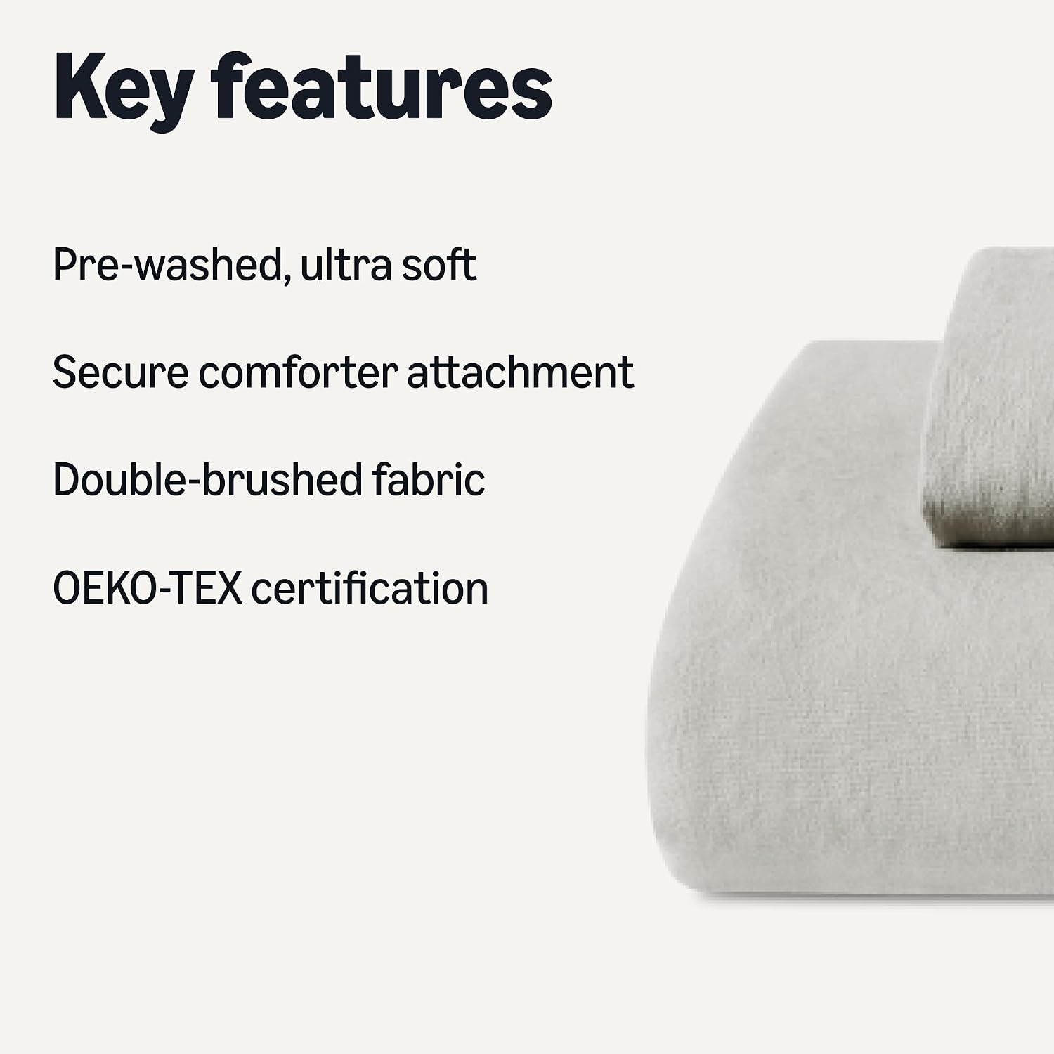 Thumbnail 1 de Amazon Basics 2-Piece Brushed Microfibre Bedding Set 135×200 cm