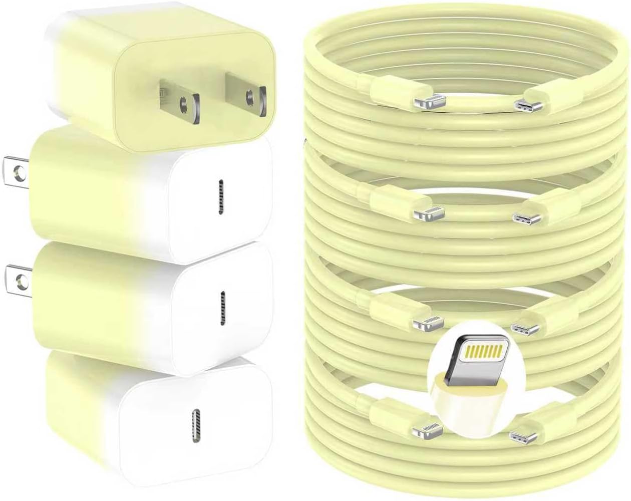 Detalle de GREPHONE 20W USB-C Wall Charger 4-Pack