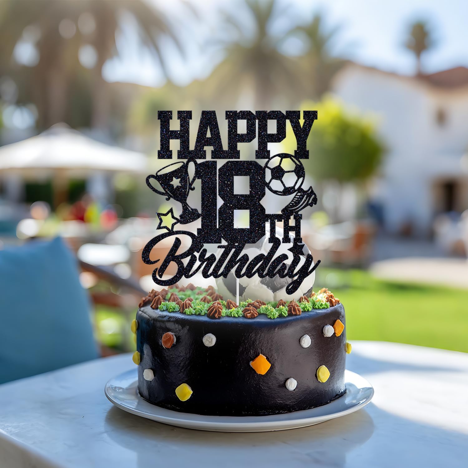 Thumbnail 5 de Soccer 18th Birthday Cake Topper