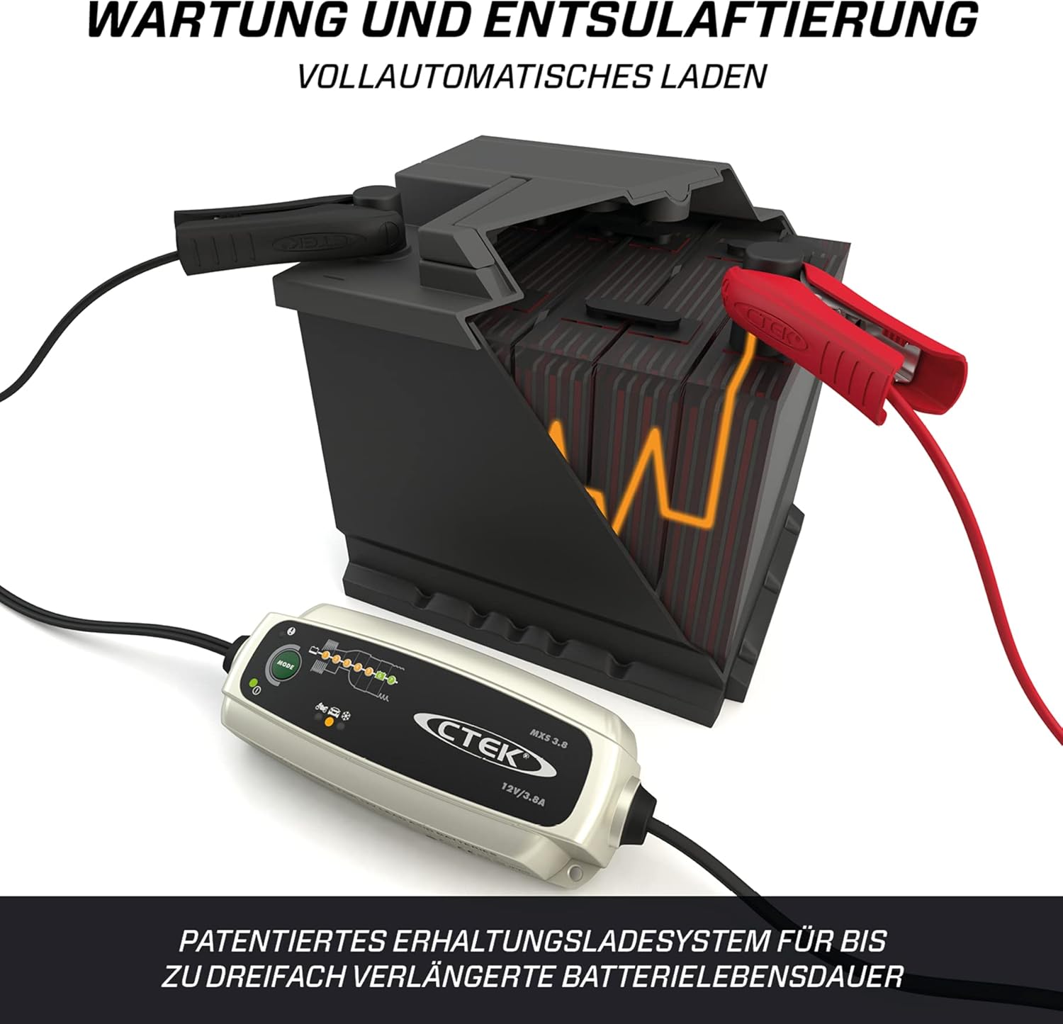 Thumbnail 4 de CTEK MXS 3.8 12V BatterieladegerĂ€t đ