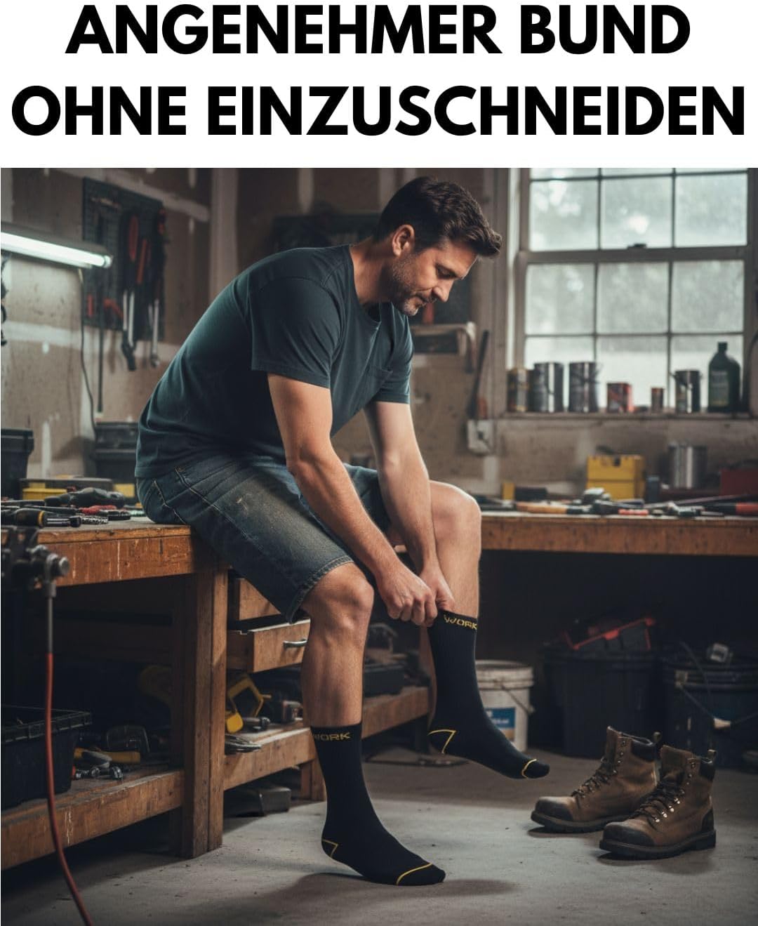 Thumbnail 6 de Herren Arbeitssocken WORK 10 oder 20 Paar