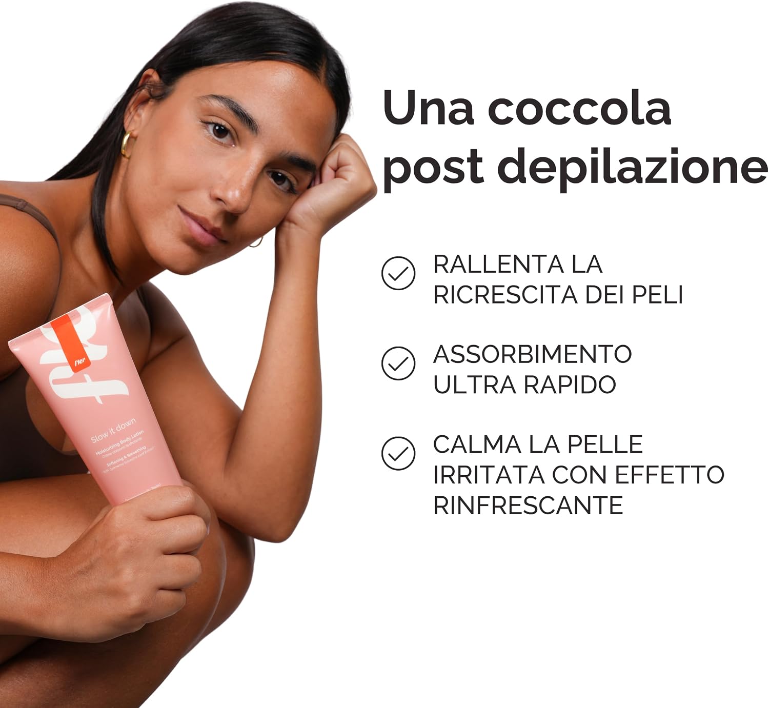 Detalle de Fler Smooth Skin Set: Rasoio Donna con Supporto, 2 Lamette di Ricambio e Crema Corpo Lenitiva