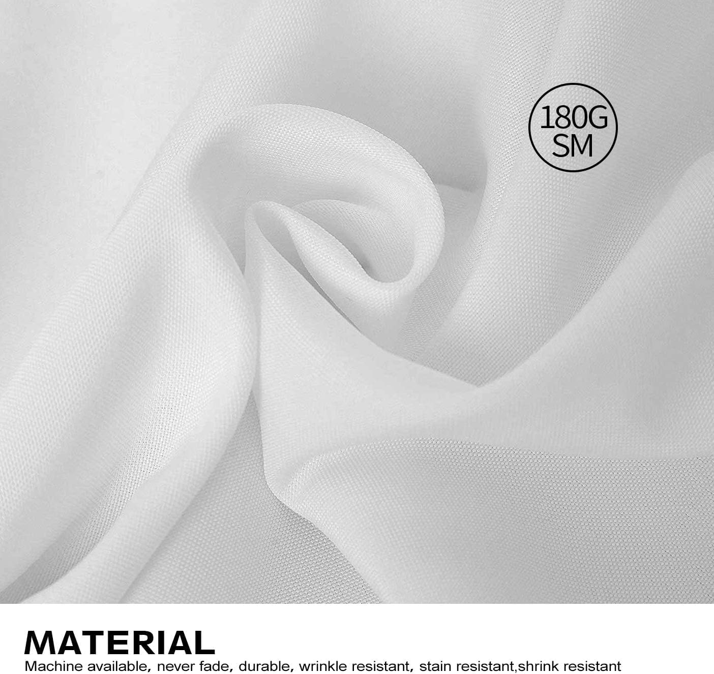 Detalle de Surmente 10 Pack White Rectangle Tablecloth 90 x 156 Inches