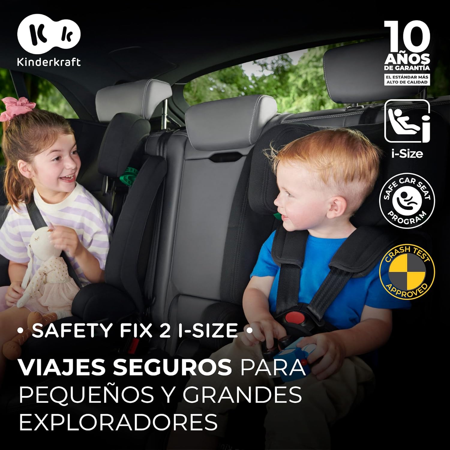 Thumbnail 1 de Kinderkraft SAFETY FIX 2 I-SIZE Silla coche 75–150 cm 📷