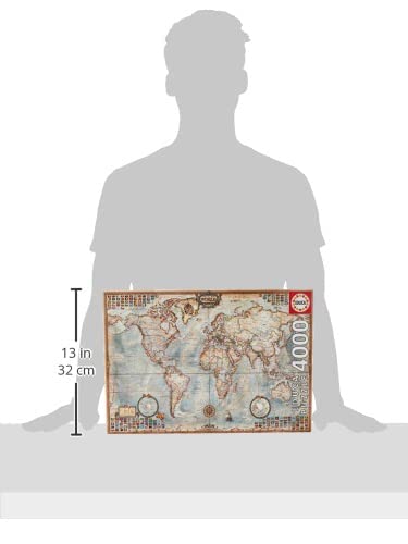 Thumbnail 1 de Puzzle Mapamundi Historico Educa 4000 pièces (14827) – 136 × 96 cm
