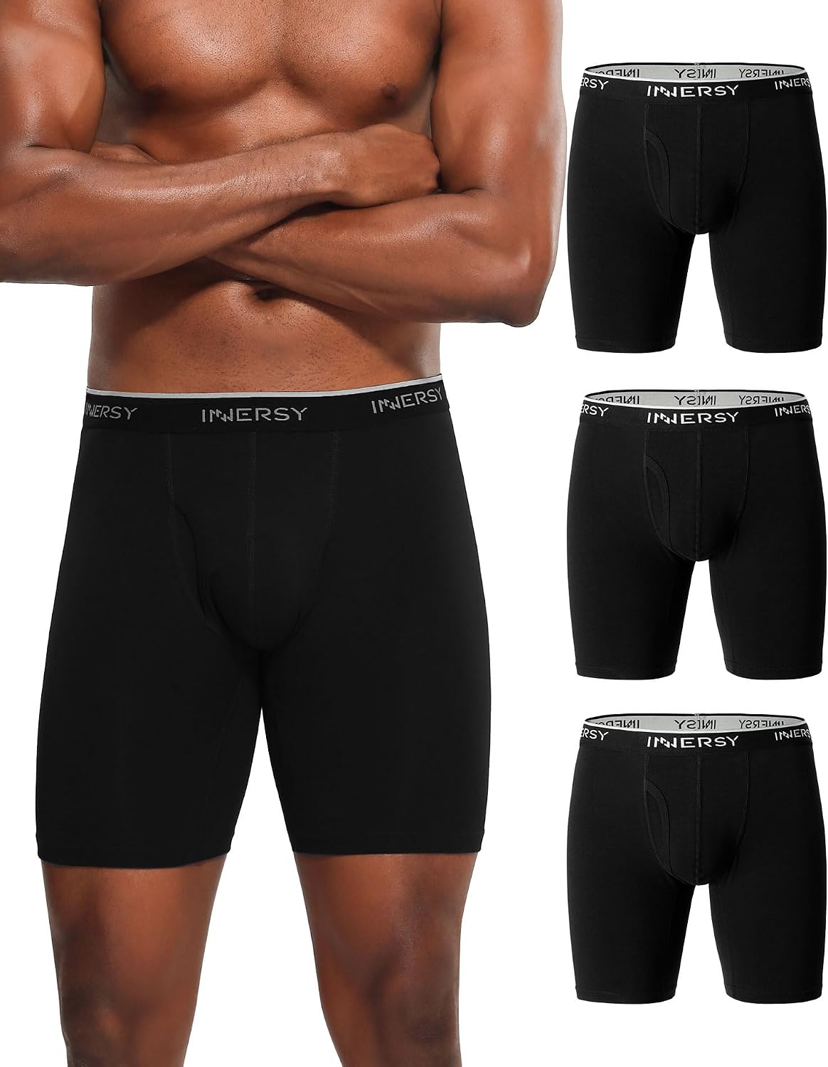 Detalle de INNERSY Boxer cotone retrò 3 pezzi
