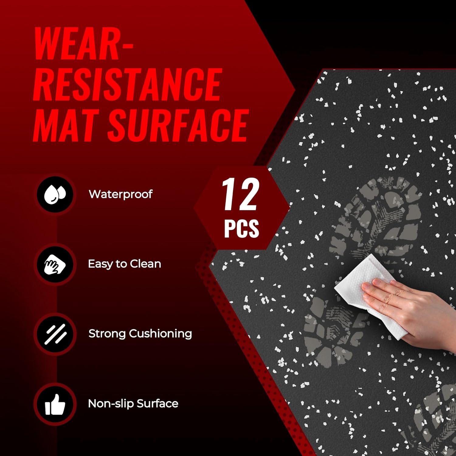 Thumbnail 6 de SUPERJARE Exercise Mats, 48 Sq Ft ⚙