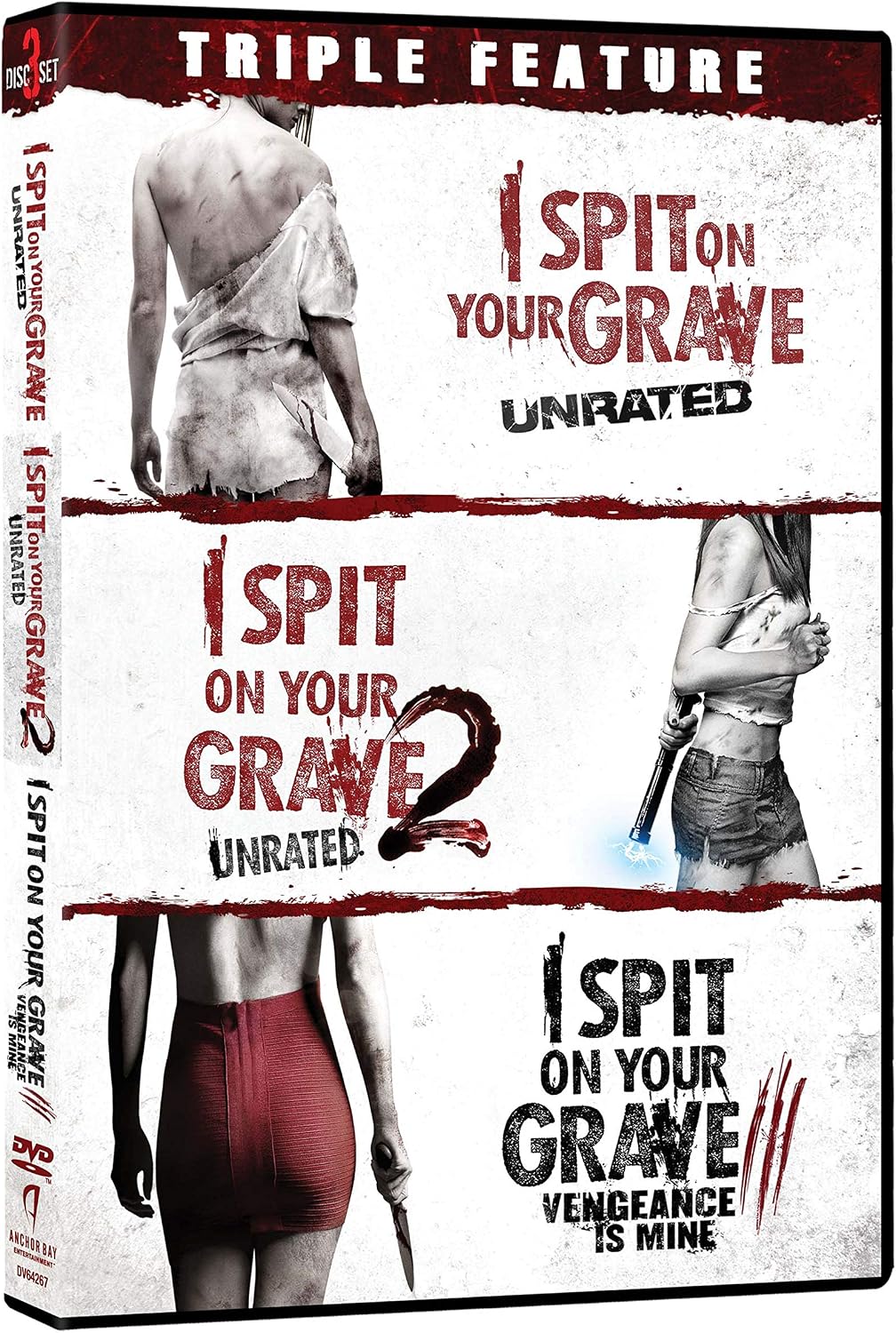 Detalle de I Spit on Your Grave 3-Pack DVD Collection, Three Films, NTSC