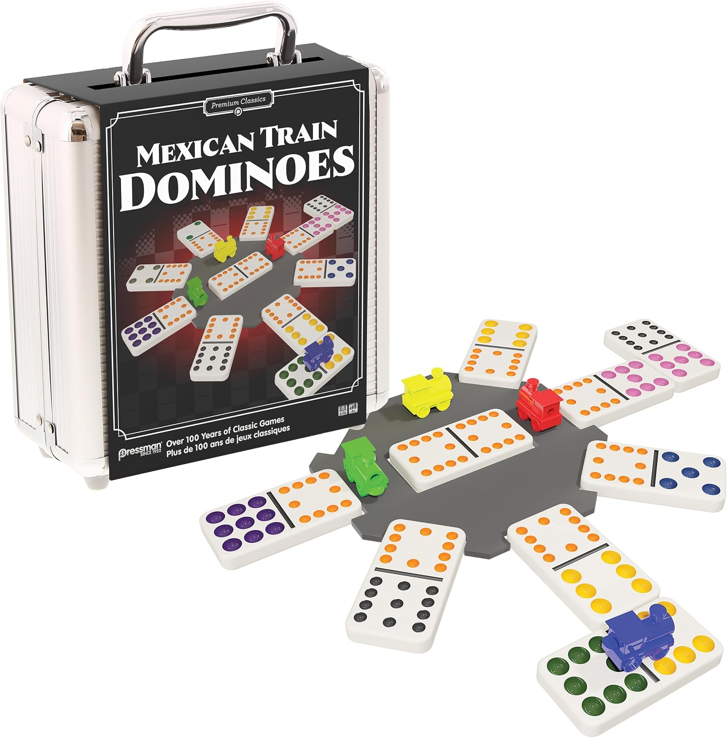 Thumbnail 6 de Goliath Games Mexican Train Dominoes – 91 Dominoes, 8 Train Movers for 1–8 Players