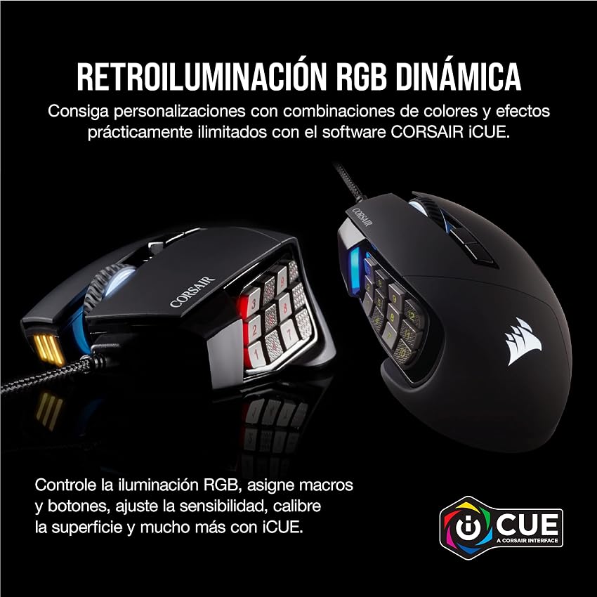 Thumbnail 6 de Corsair SCIMITAR RGB ELITE - Ratón Gaming con 17 Botones