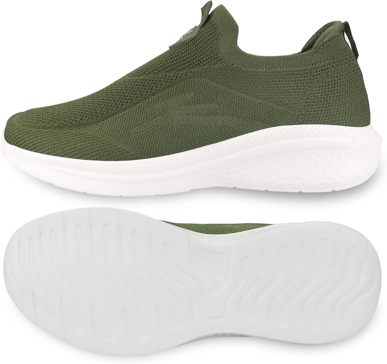 Thumbnail 6 de Giniros Mens Slip On Trainers: Breathable, Lightweight All-Day Comfort for Walking and Gym