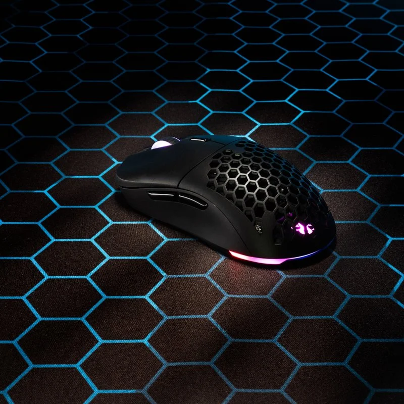 Detalle 2 de Newskill Arakne Elite ratón gaming inalámbrico 16.000 DPI 🖱