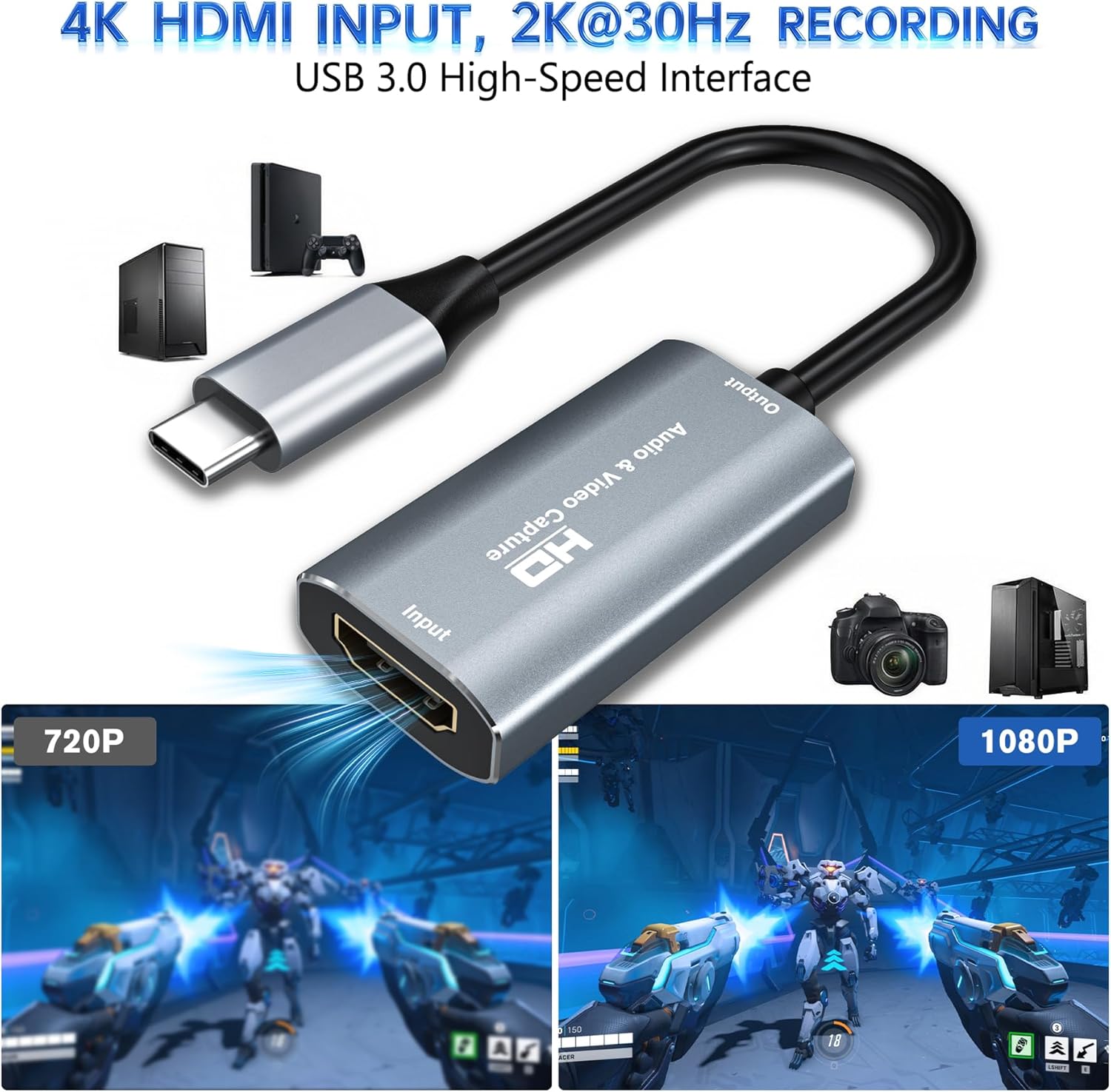Thumbnail 2 de VIXLW Video Capture Card 4K 60FPS