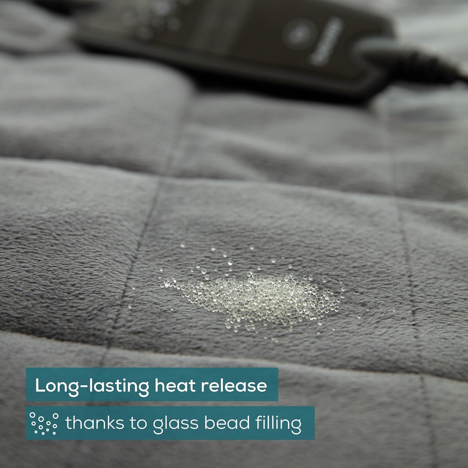 Detalle de Beurer HK 145 Cosy Weighted Heating Pad: 1500g of Embracing Warmth in a 60 x 30 cm Pad