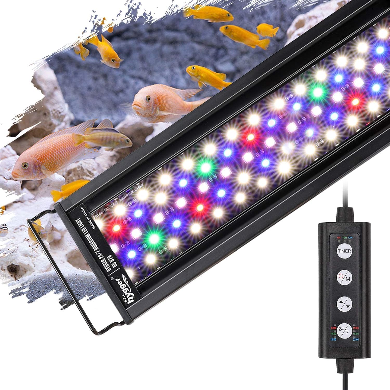 Thumbnail 6 de hygger 14W Aquarium Light with Adjustable Timer and 7 Colors
