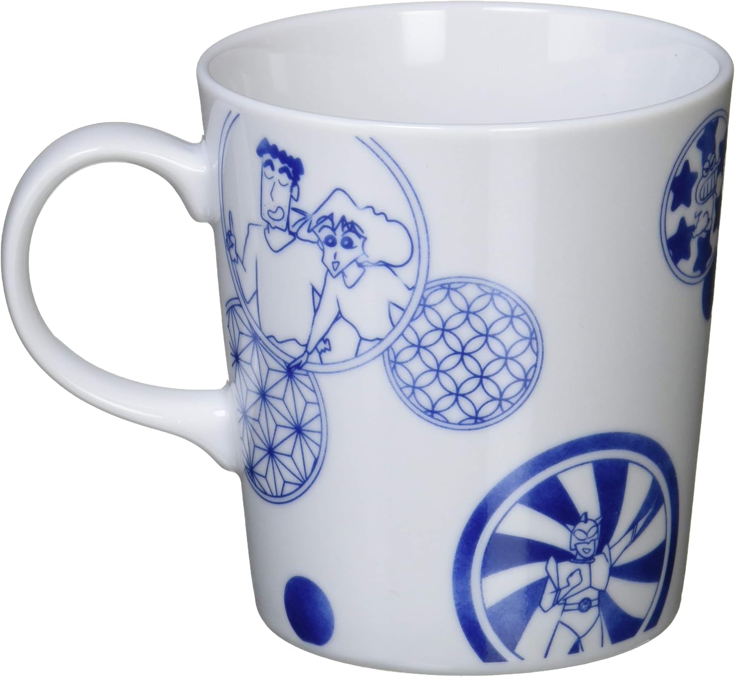 Detalle 2 de 山加商店 CS22-11 クレヨンしんちゃん 染付マグカップ 丸紋・磁器製