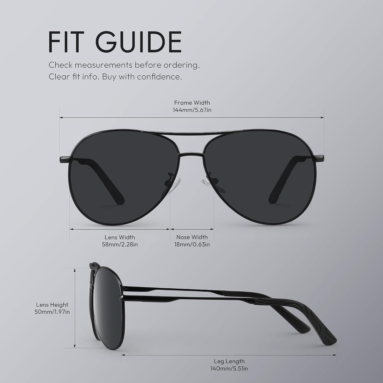 Detalle 1 de Eiuizah Aviator Sunglasses with Metal Frame