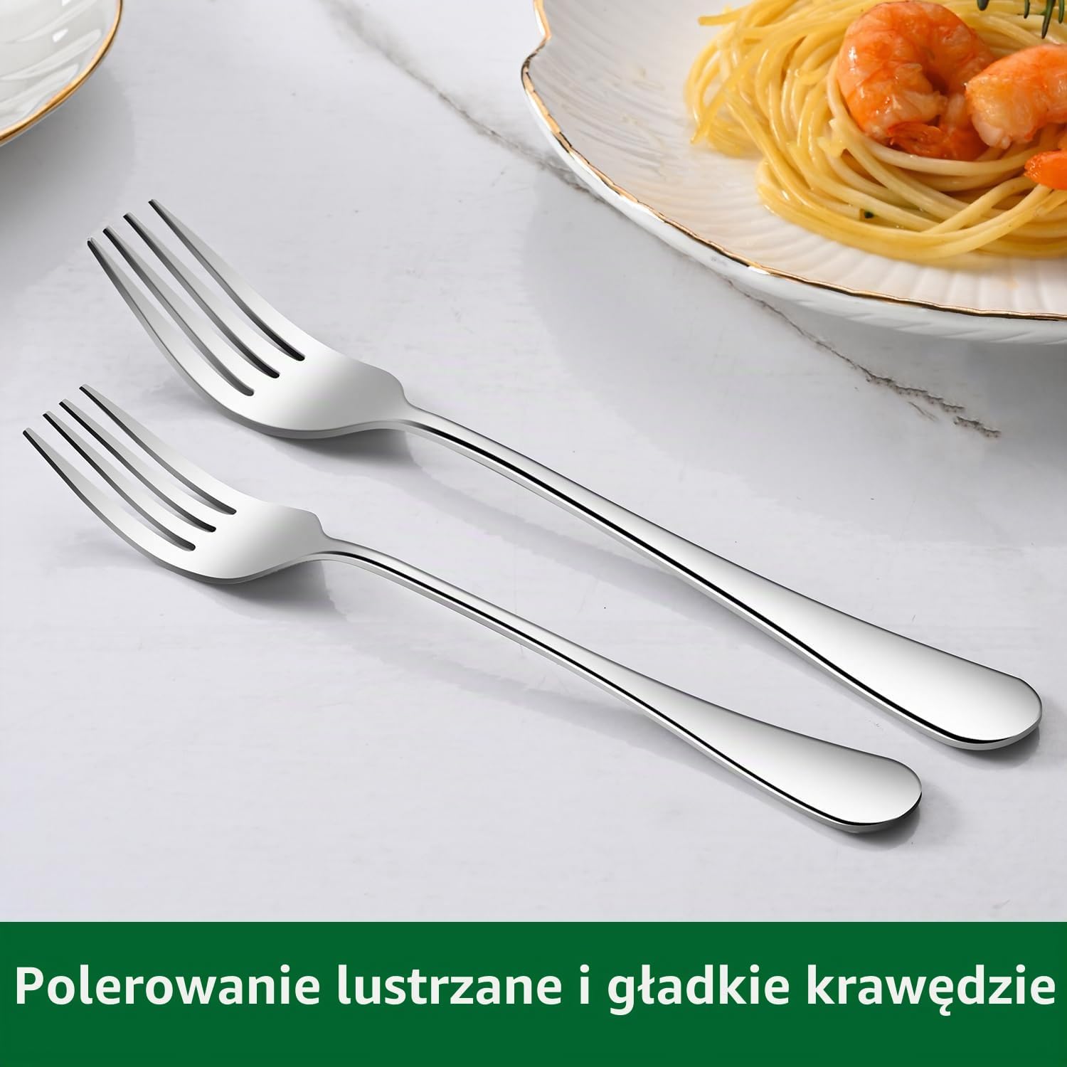 Detalle 2 de DEHOV T1010 – widelce obiadowe ze stali nierdzewnej, 20,5 cm, 8 szt.