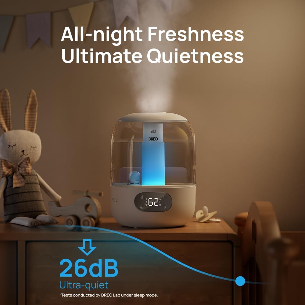 Detalle de Dreo 3L Humidifier, 30H Quiet Runtime ⚙