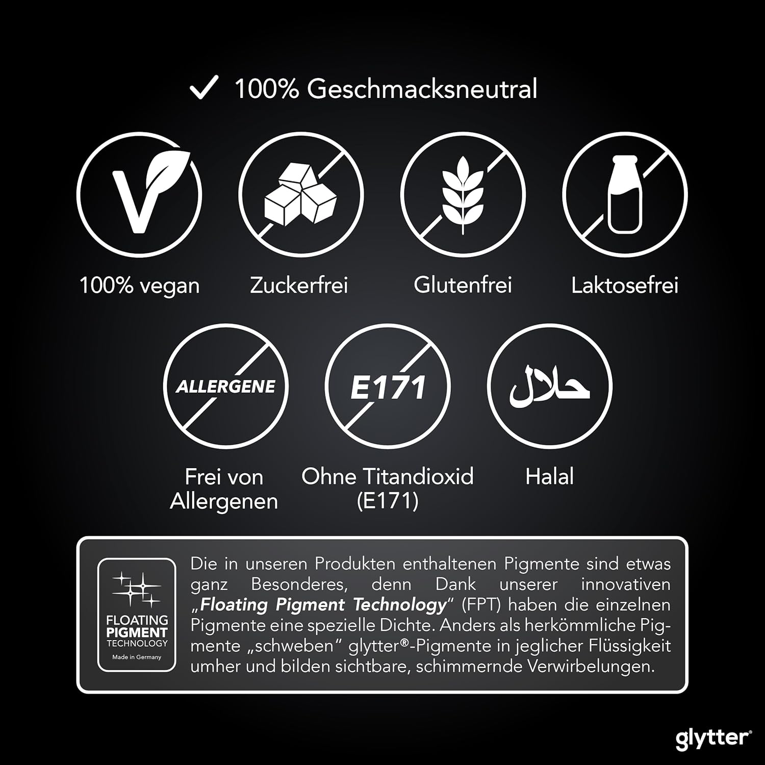 Thumbnail 3 de Glytter Glitzerpulver INTENSE für Getränke (Cherry Blossom) – essbarer, geschmacksneutraler Glitzer für Drinks